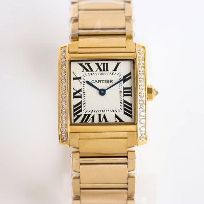 TW Factory Cartier 316L Steel 30*25/25*20MM Imported 751 Movement Gold Watch